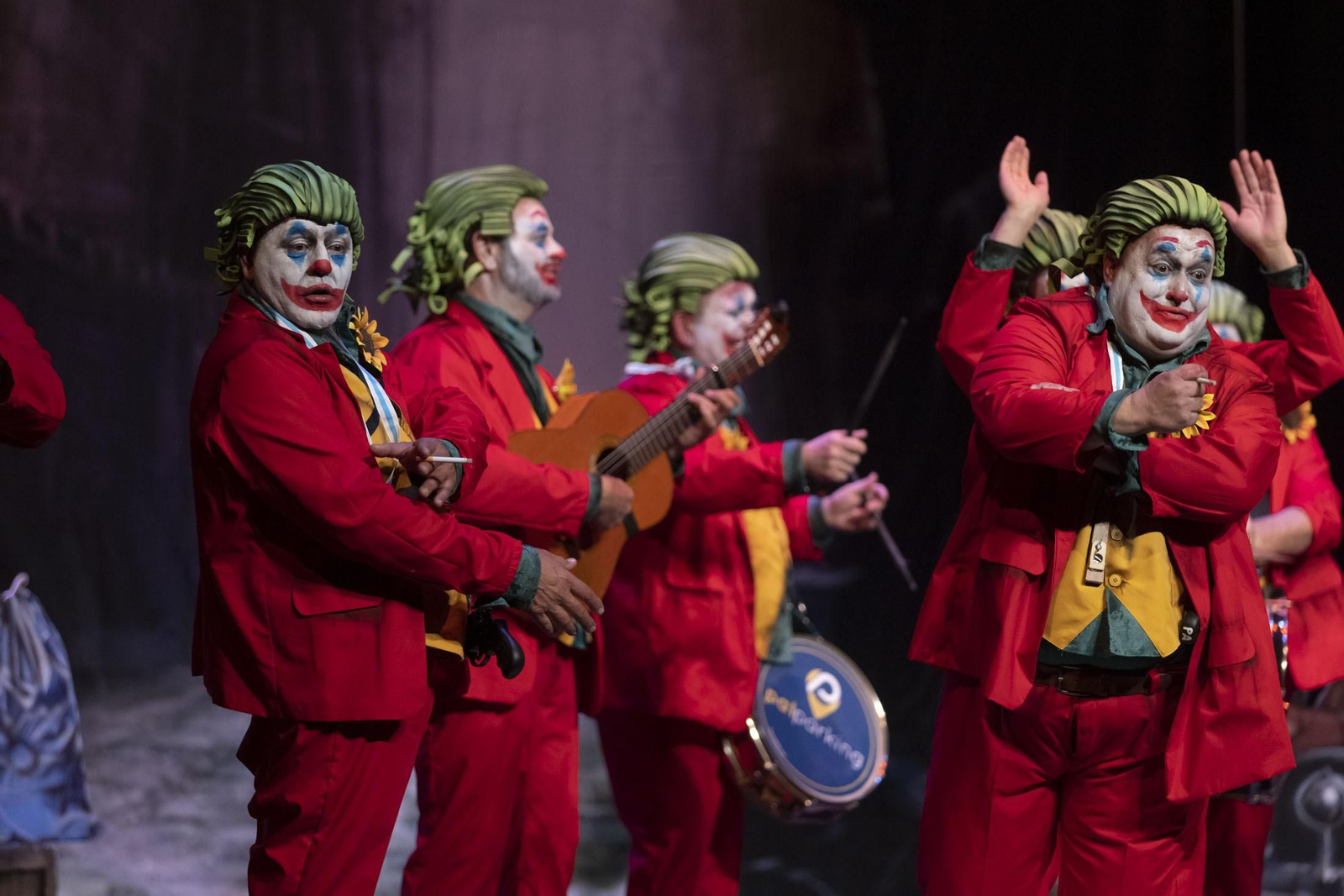 Imágenes de la actuación de la murga de Huelva '¡¡¡Yokejé!!!' en el Carnaval Colombino