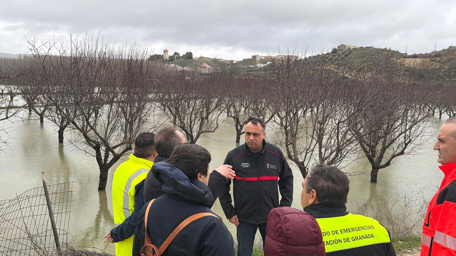Francis Rodríguez visita zonas afectadas en el norte de la provincia de Granada