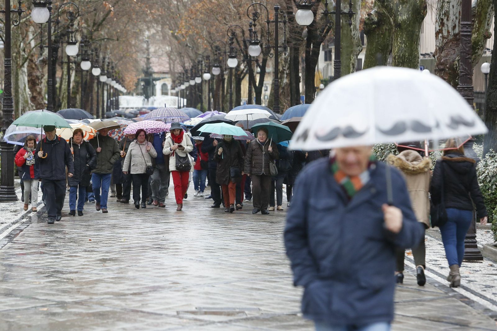 Miércoles de ceniza, de paraguas y de nieve.