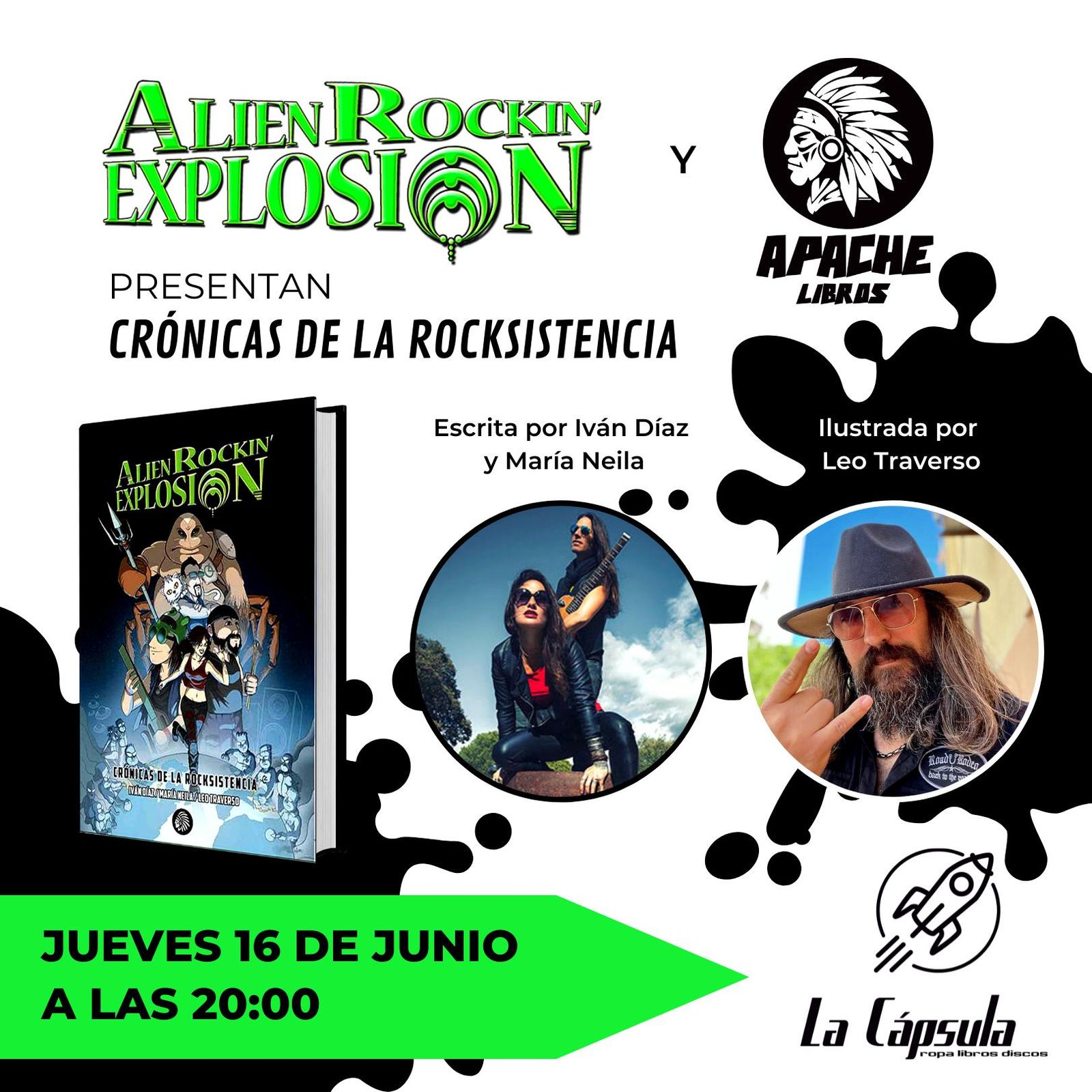 Cartel anunciador de la convocatoria de mañana en La Cápsula.