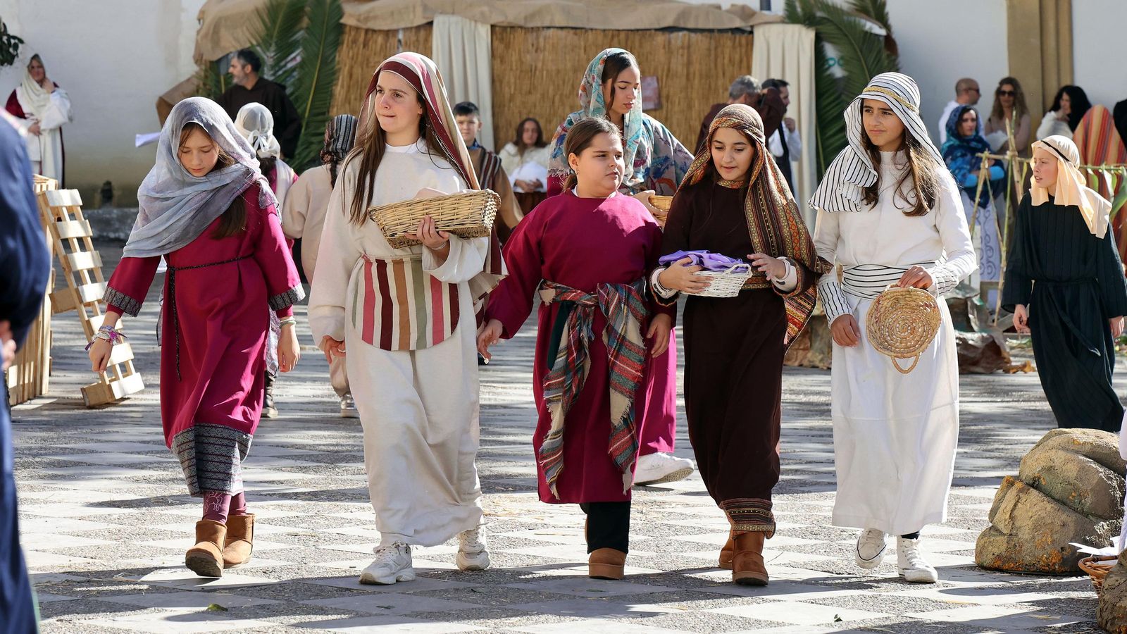 Imágenes del Belén Viviente de la plaza San Lucas en Jerez