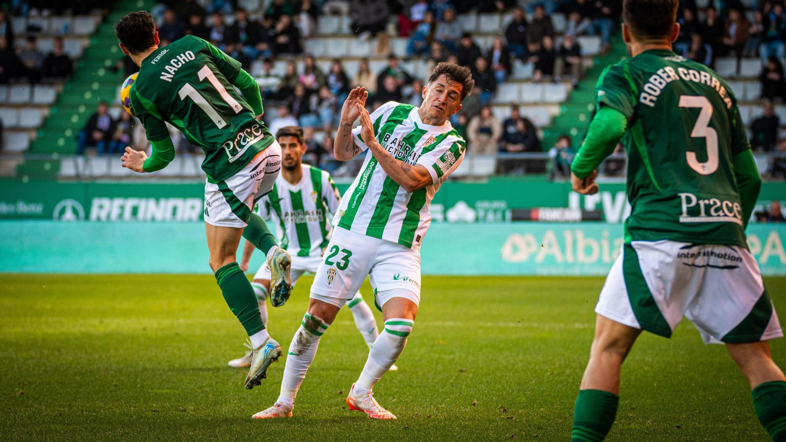 Las mejores fotos del agónico triunfo del Córdoba CF en Ferrol