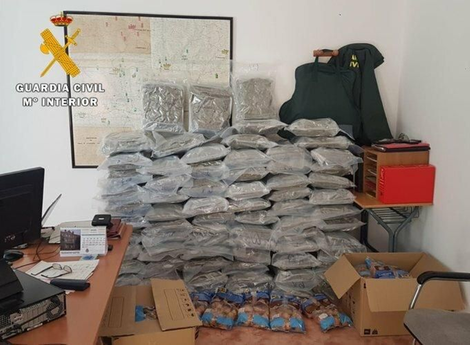 Las magdalenas de la droga, intervenidas por la Guardia Civil