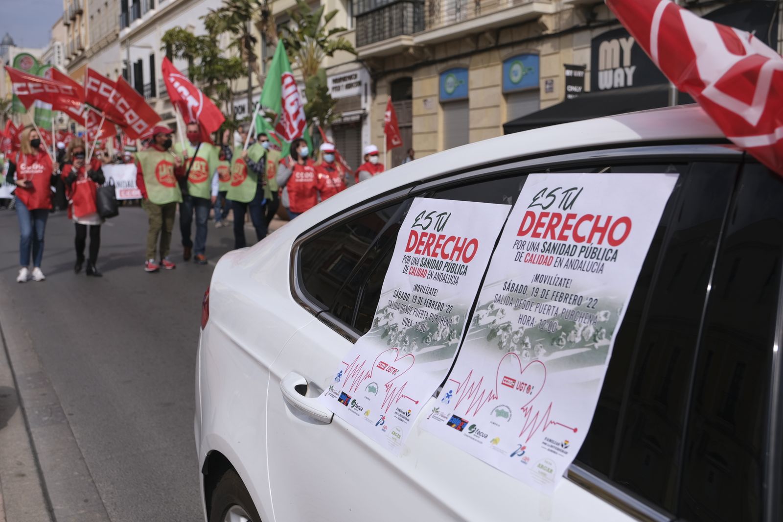 Imágenes de la manifestación a favor de la sanidad pública en Almería