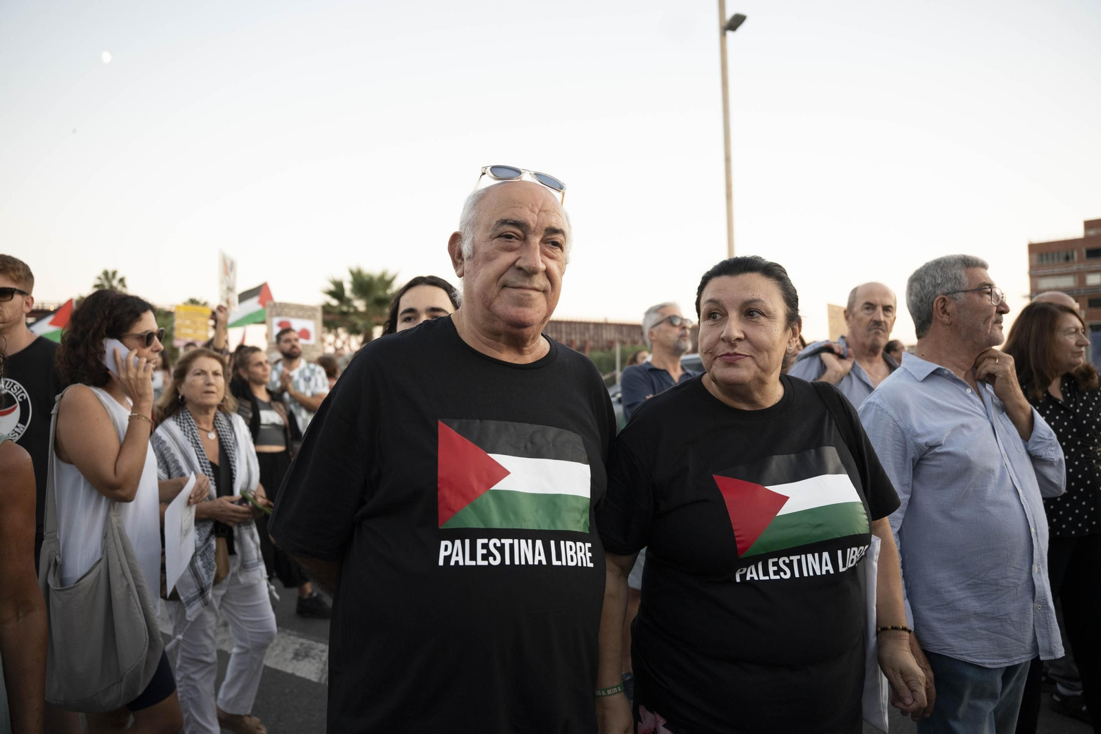 Manifestación convocada por la Plataforma Almería por Palestina
