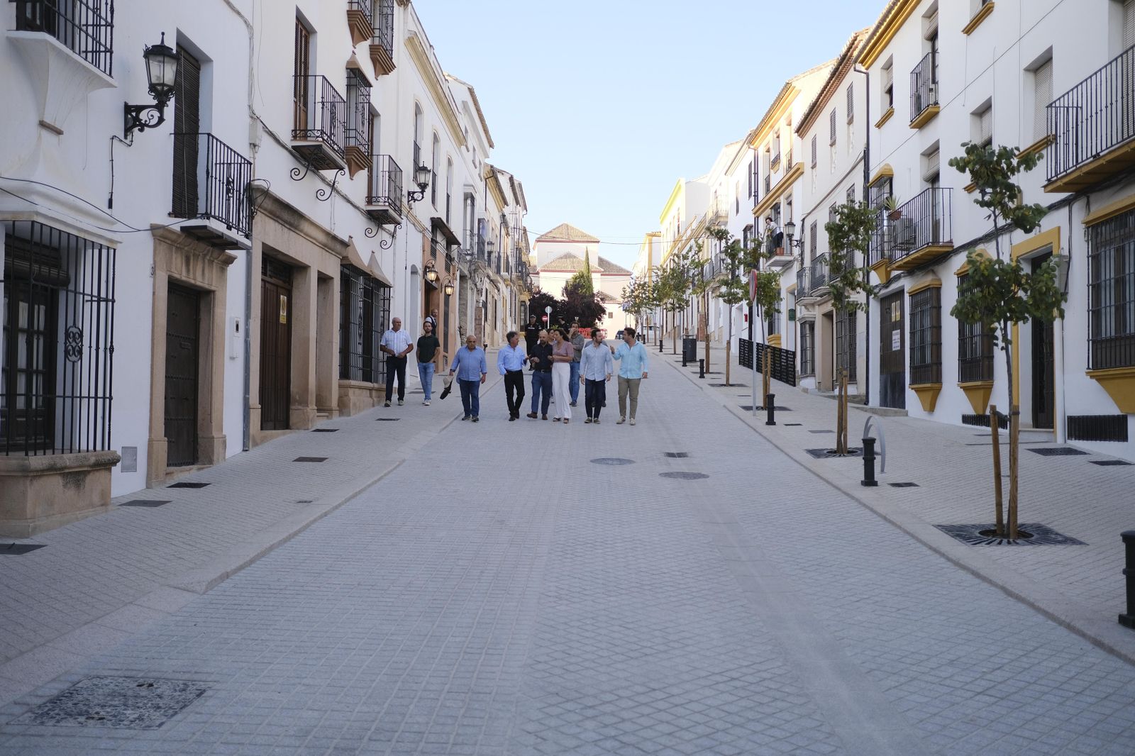 Imagen de la calle Virgen de los Dolores tras la reforma.