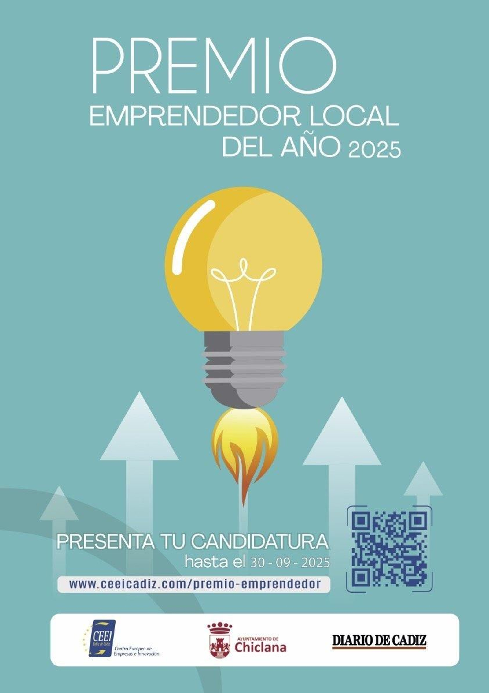 Parte del cartel que anuncia el Premio Emprendedor Local
