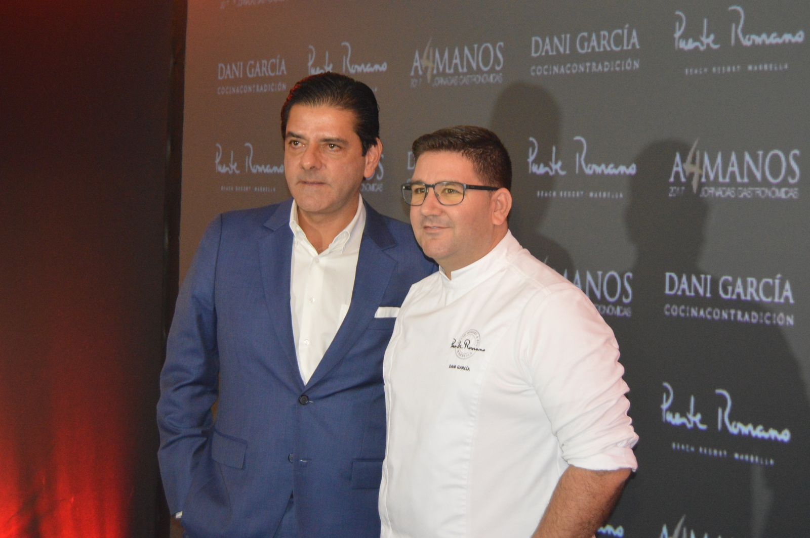 Jorge Manzur junto a Dani García.