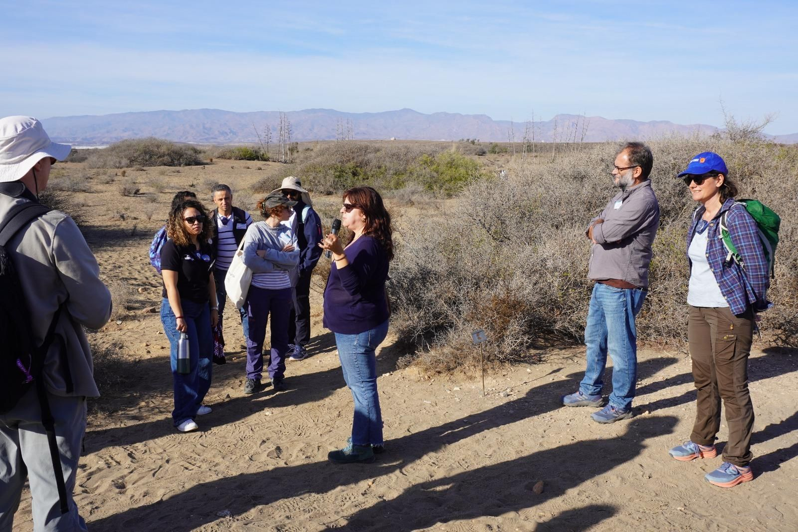 Profesionales de Áreas Marinas Protegidas, en su visita al Cabo de Gata.