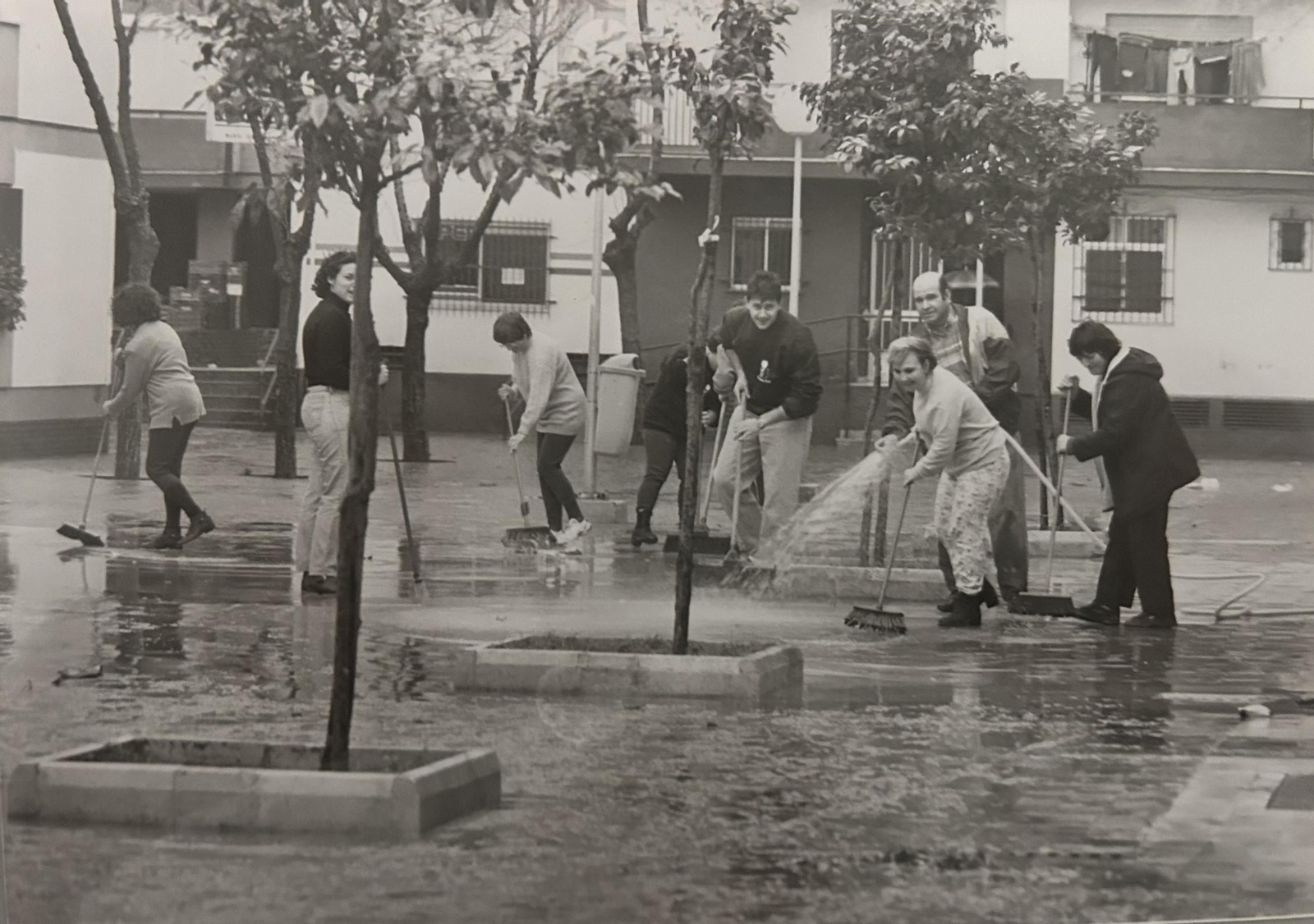 Efectos del temporal e inundaciones de enero de 1996 en Huelva.