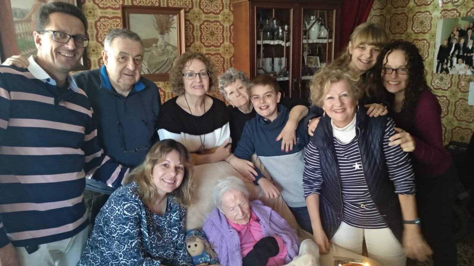 Otra imagen familiar de Emilia