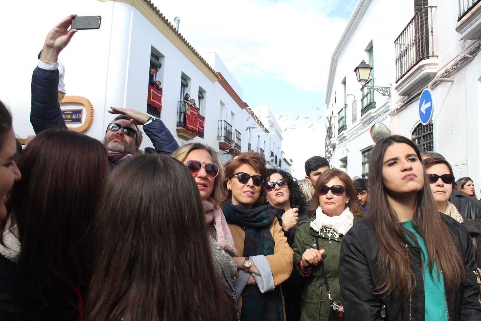 Imágenes de las tiradas en honor a San Antonio Abad en Trigueros