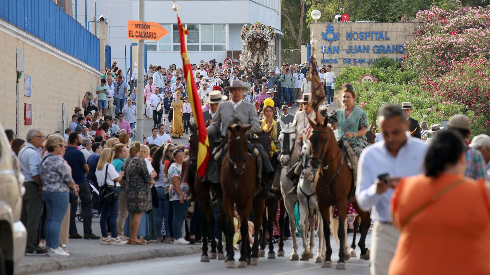 Llegada de la Hermandad del Rocío de Jerez a Santo Domingo