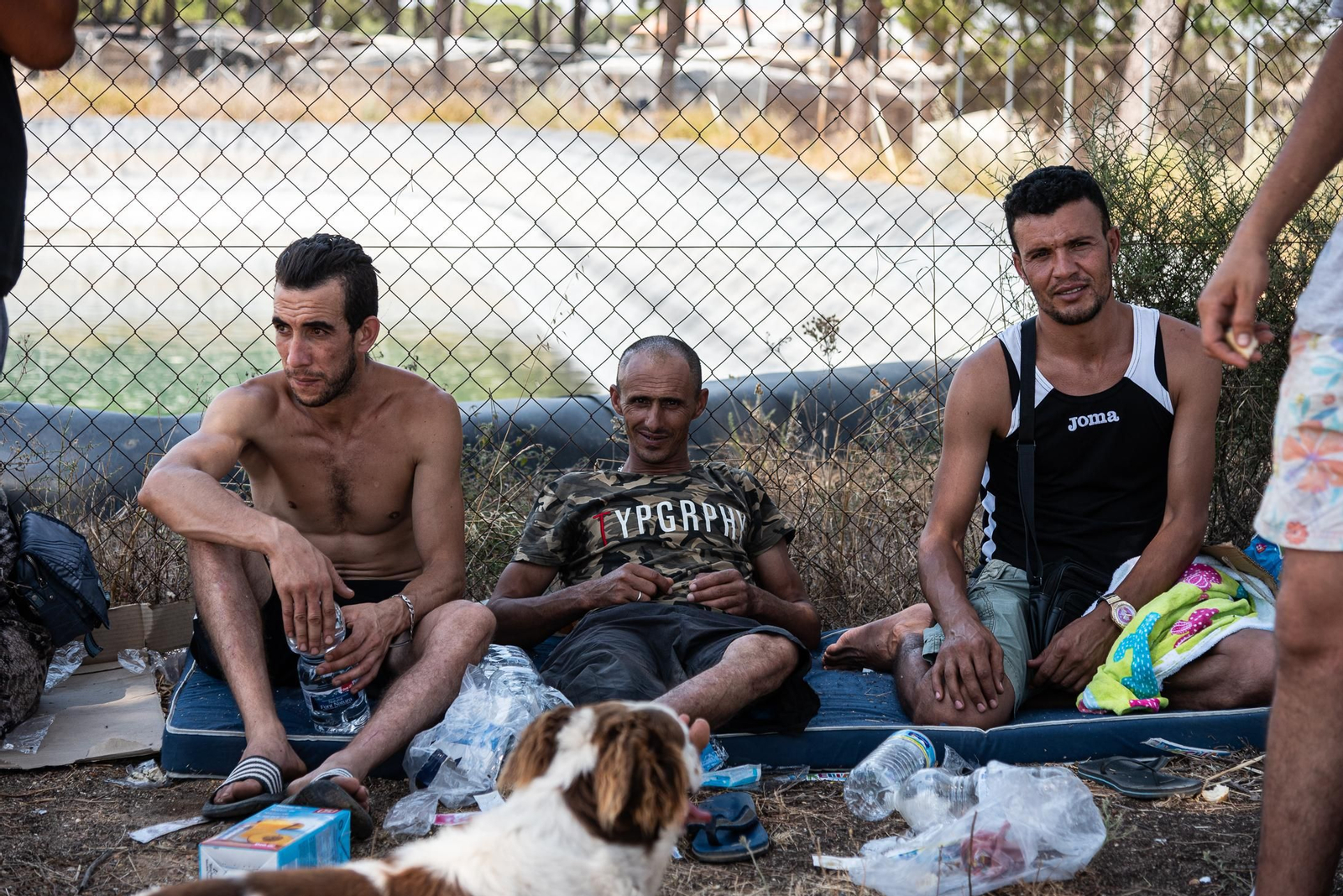 Imágenes del incendio del poblado chabolista de Lucena del Puerto