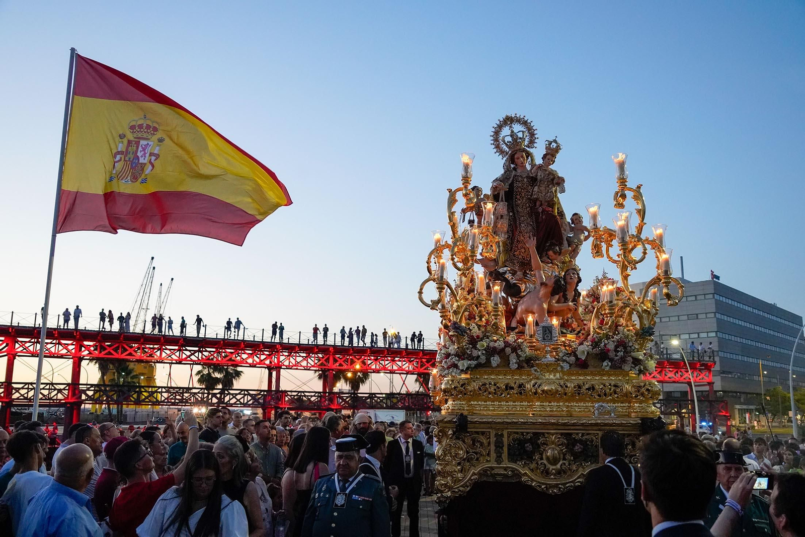 Imágenes de la procesión de La Virgen del Carmen el viernes 19 de julio en Huelva