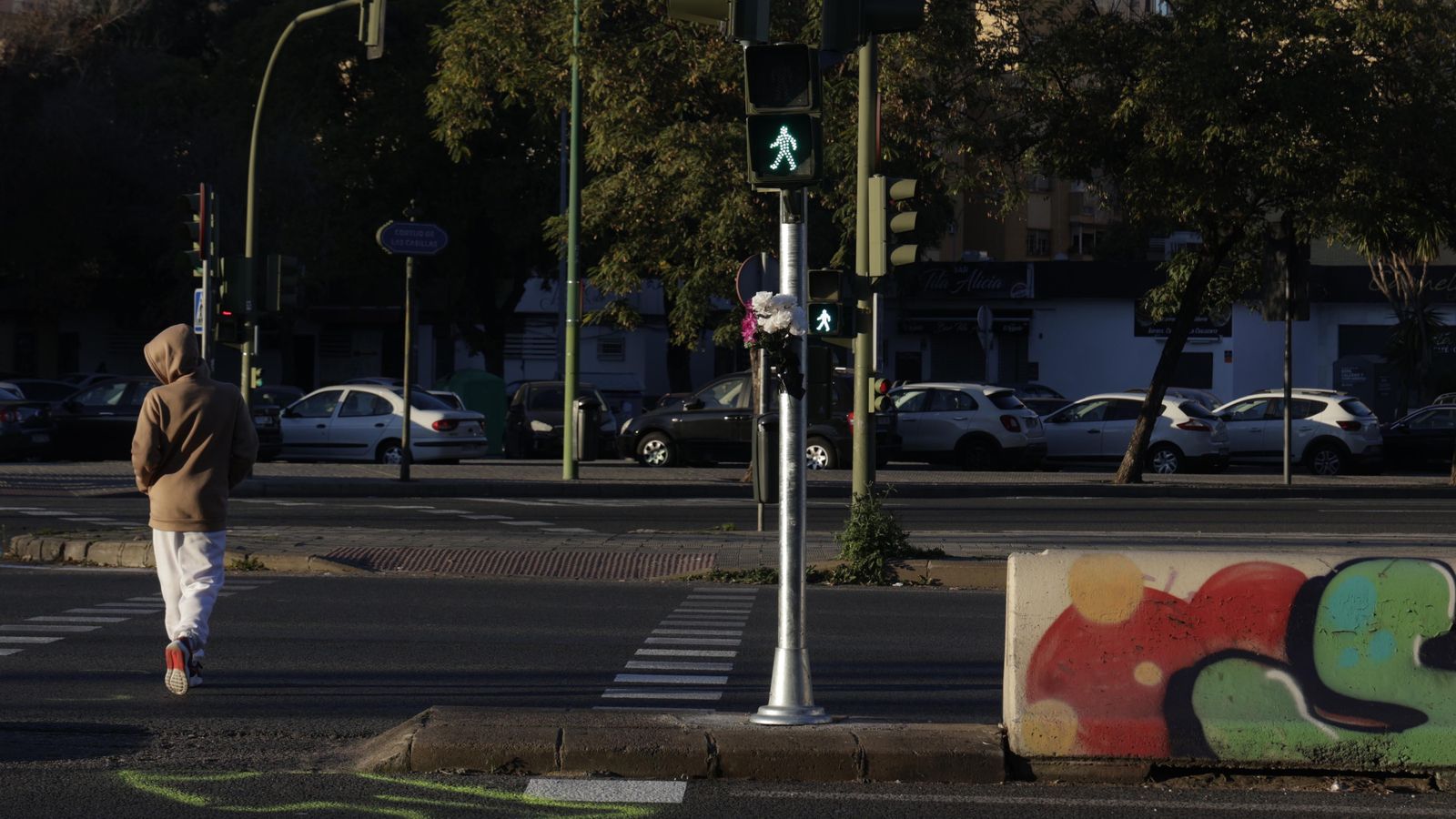 El lugar del último accidente.