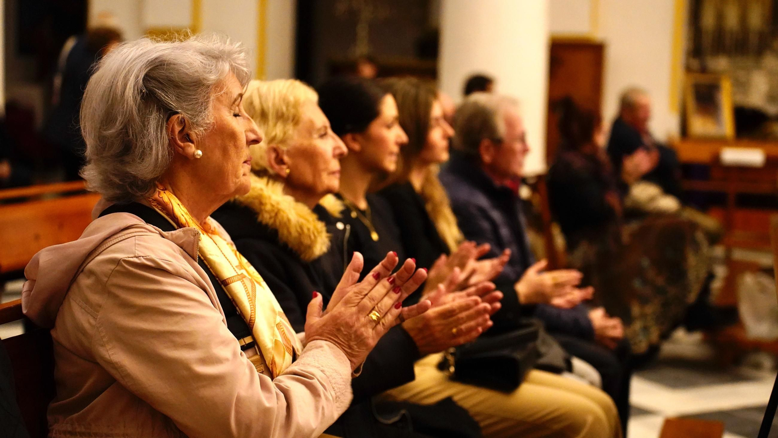 Fotos del recital de saetas de la Hermandad de la Palma y la Sociedad del Cante Grande en Algeciras