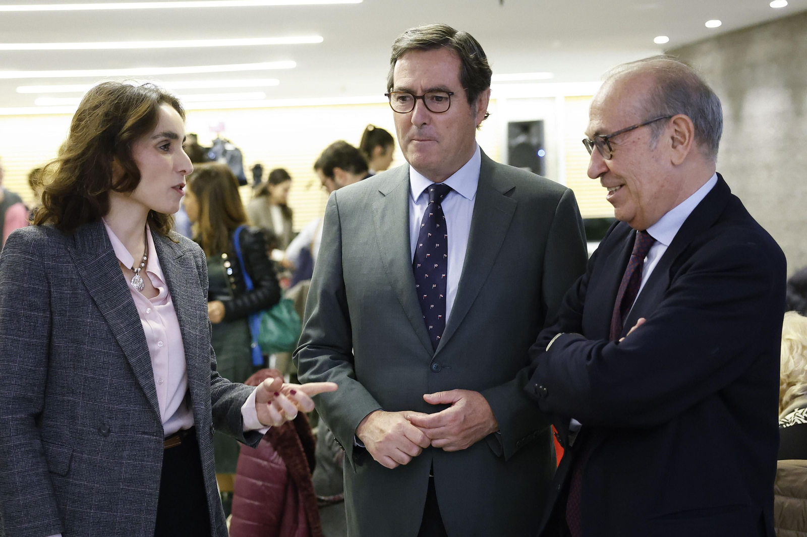 Antonio Garamendi, antes de participar en la conferencia del Club Siglo XXI en Madrid