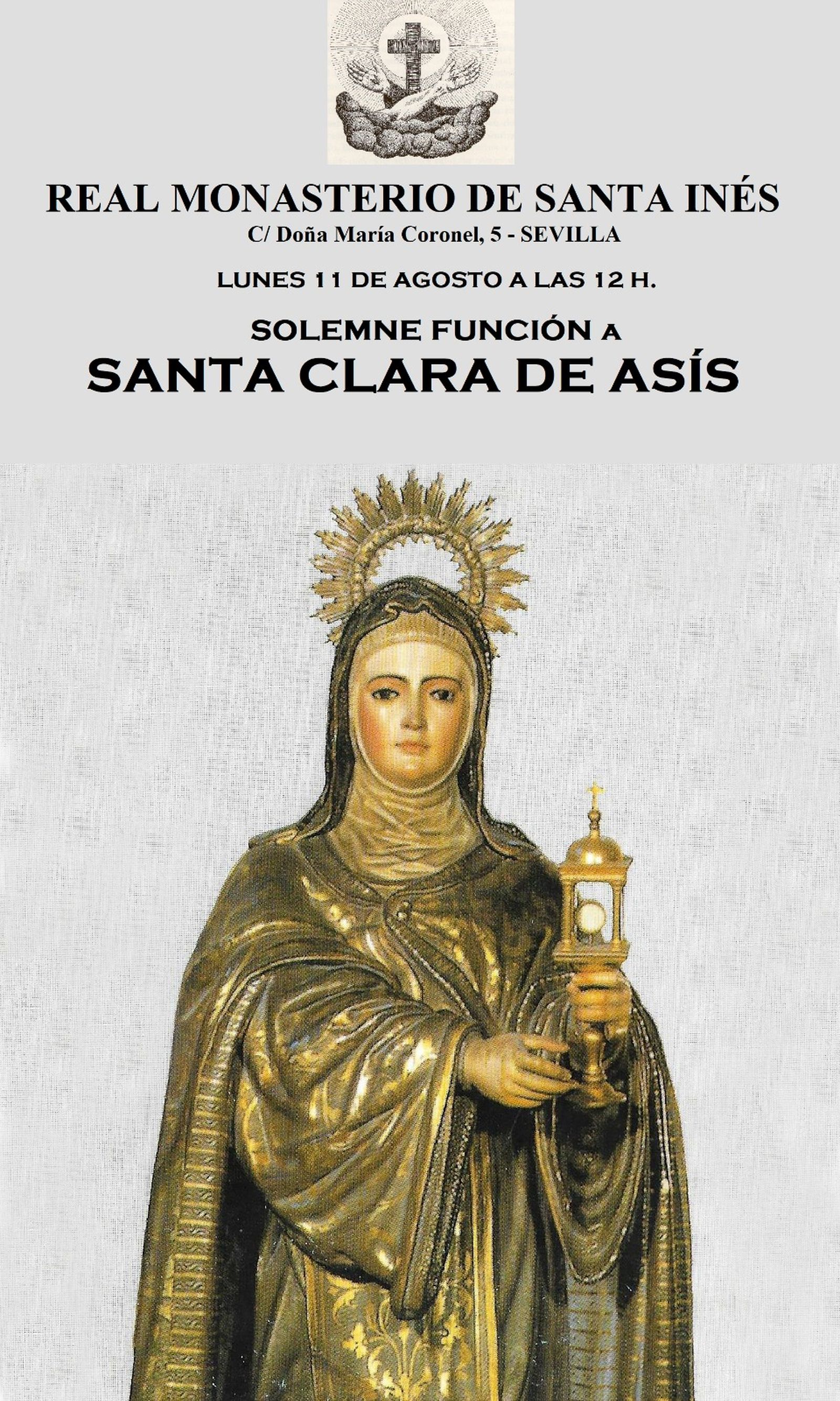 Cartel anunciador de la celebración