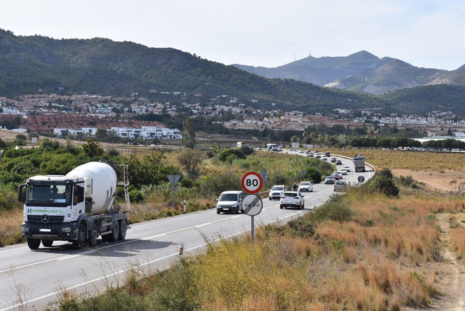 La carretera de Alhaurín de la Torre A-404.