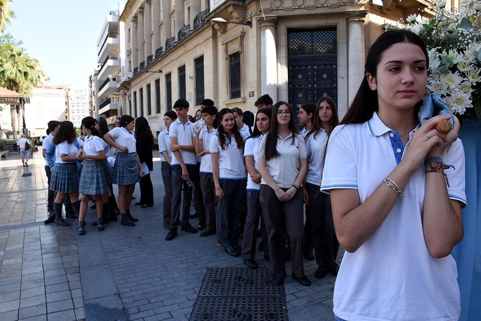 Imágenes de la procesión de la Virgen Milagrosa del colegio San Vicente de Paúl