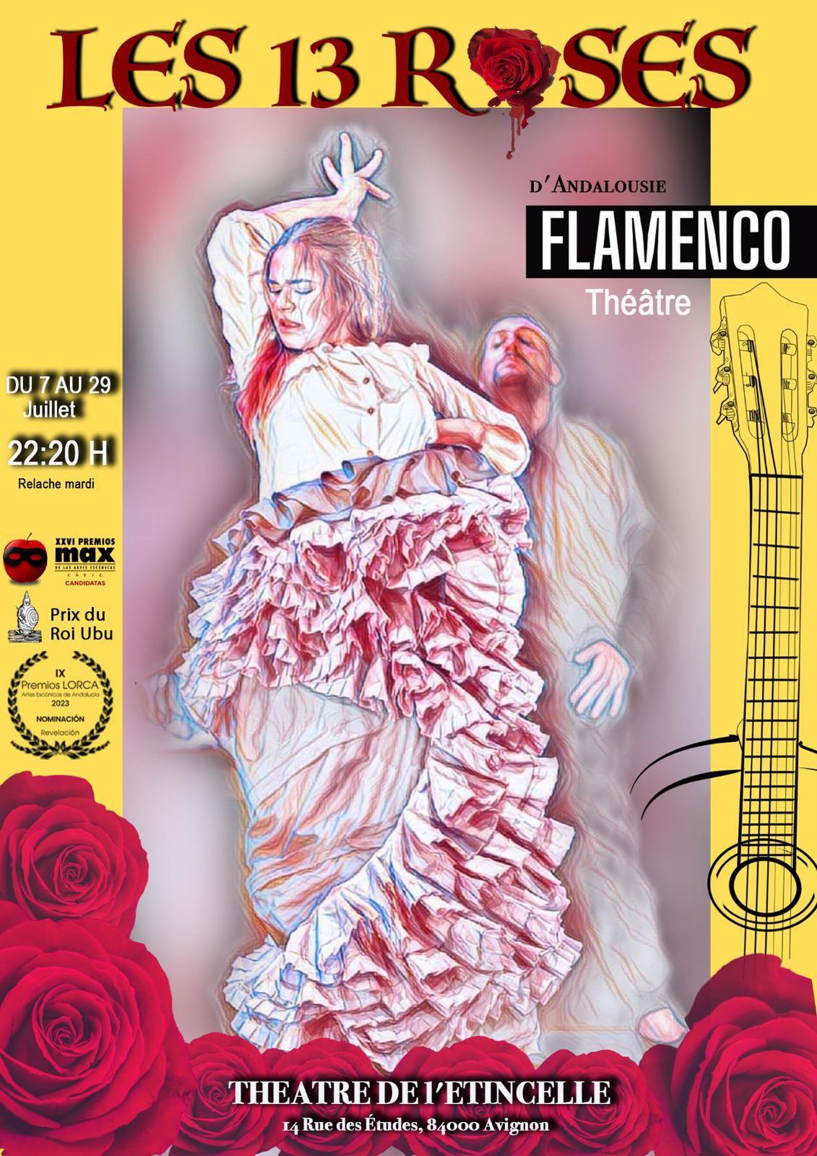 Cartel de 'Las 13 rosas' en Avignon