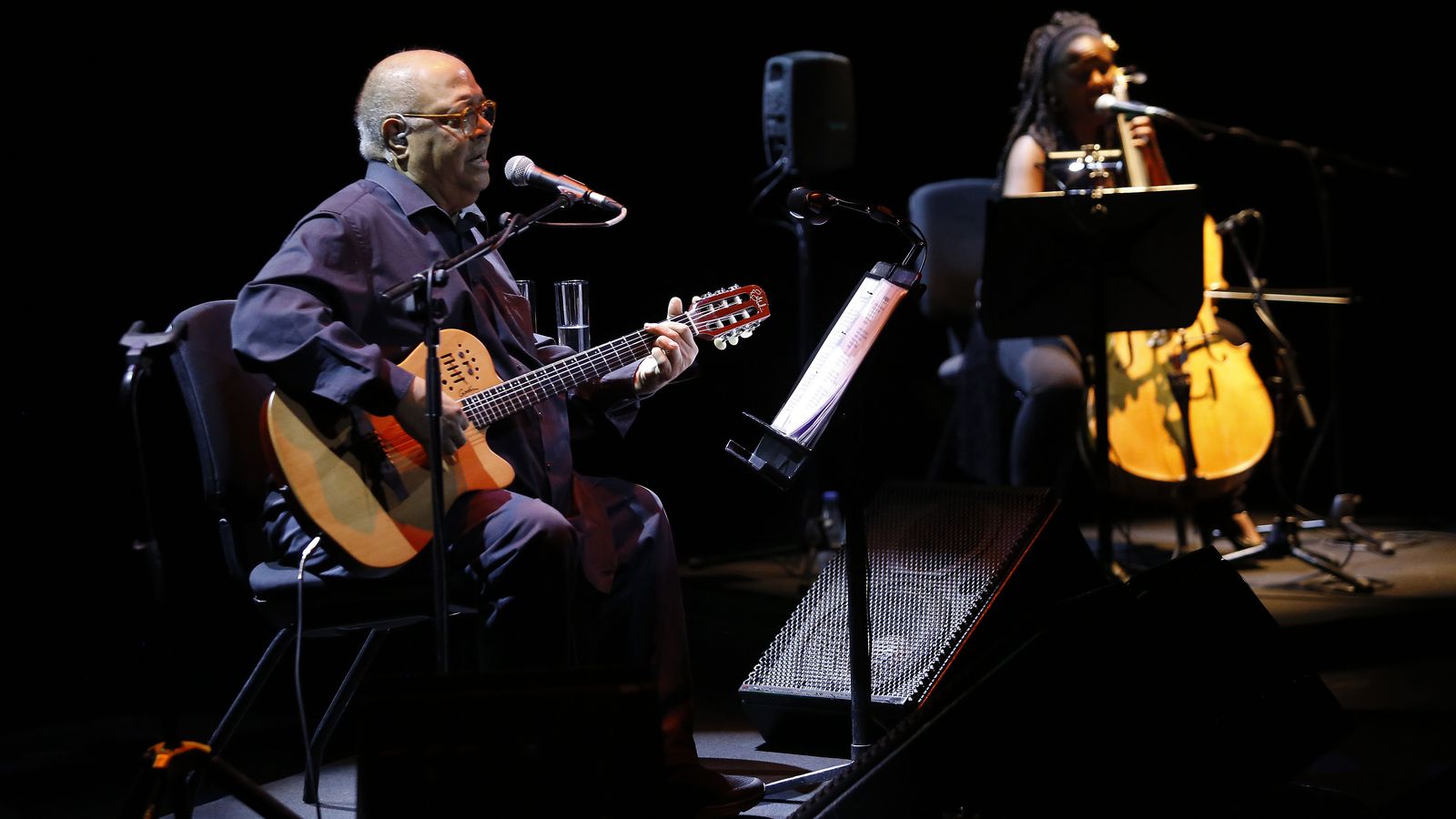 Con Caridad Varona al violonchelo.