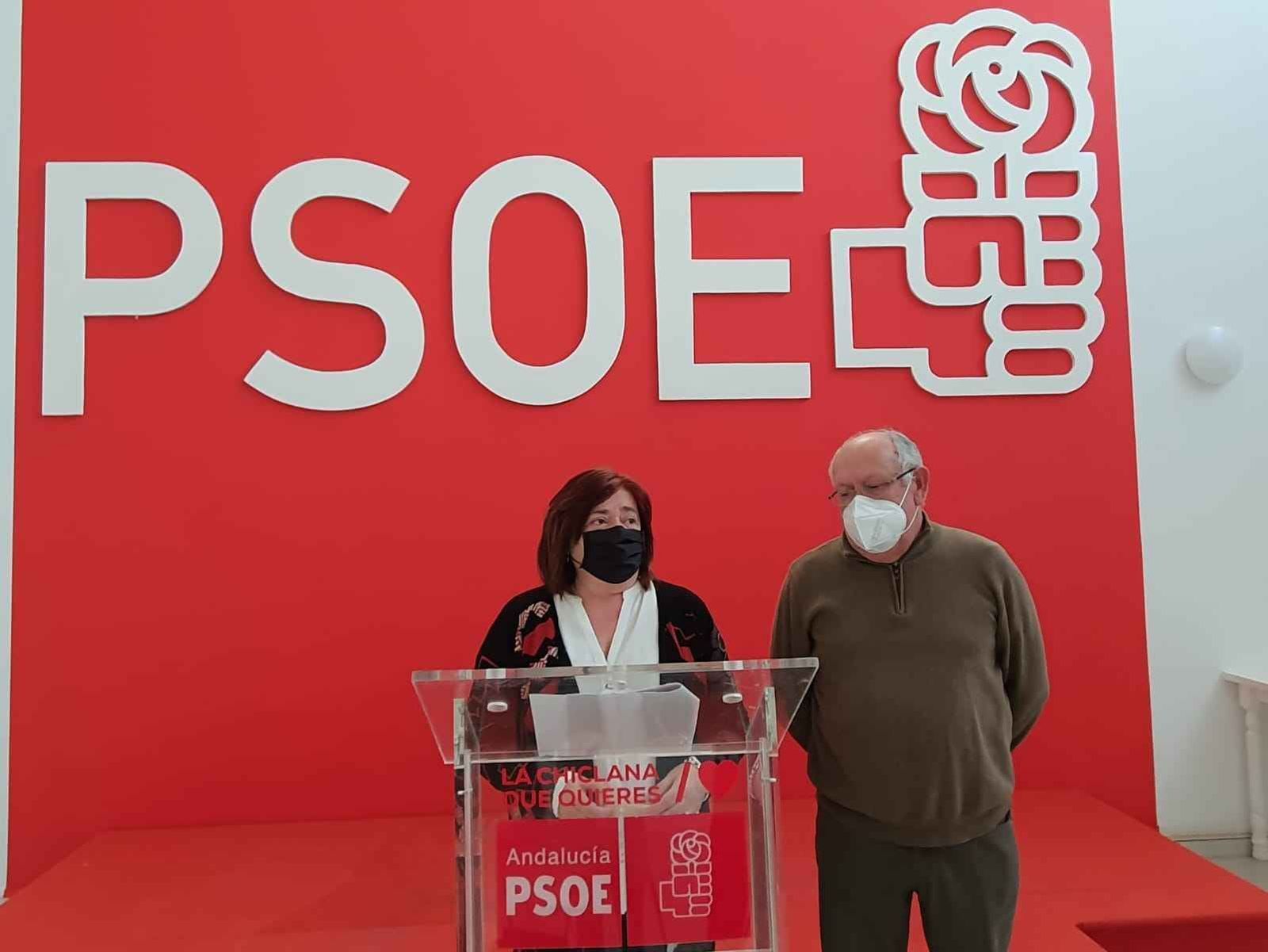 Verdier y Ruiz, durante la comparecencia protagonizada este viernes en la Casa del Pueblo.