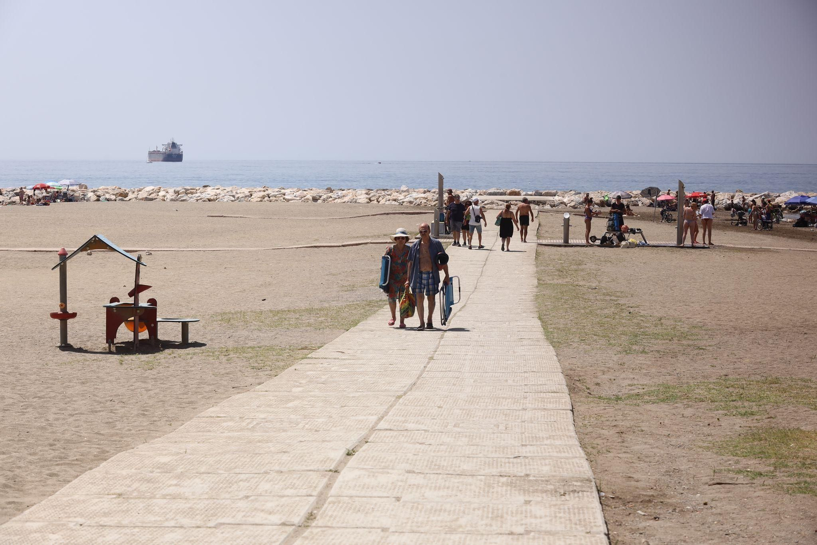 Lleno en las playas de Málaga