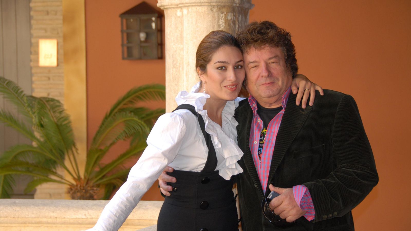 Enrique Morente con su hija Estrella.