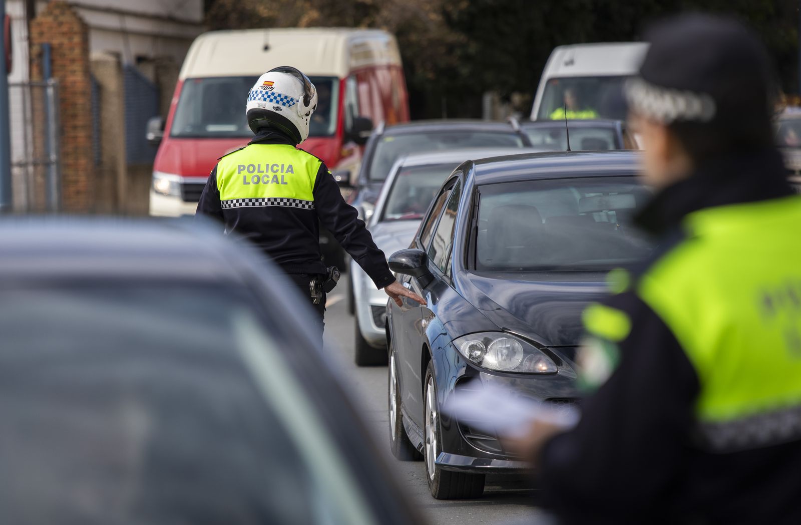 Agentes de la Policía Local de Huelva.