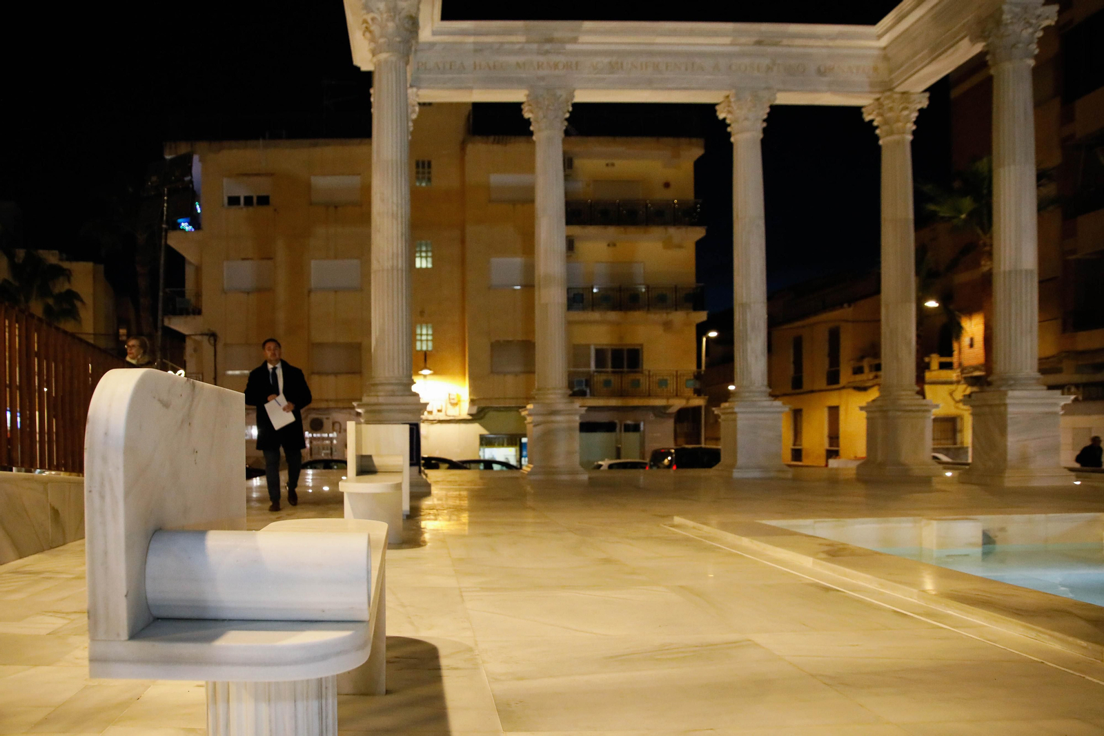 Imágenes de la inauguración de la plaza Almería en Macael