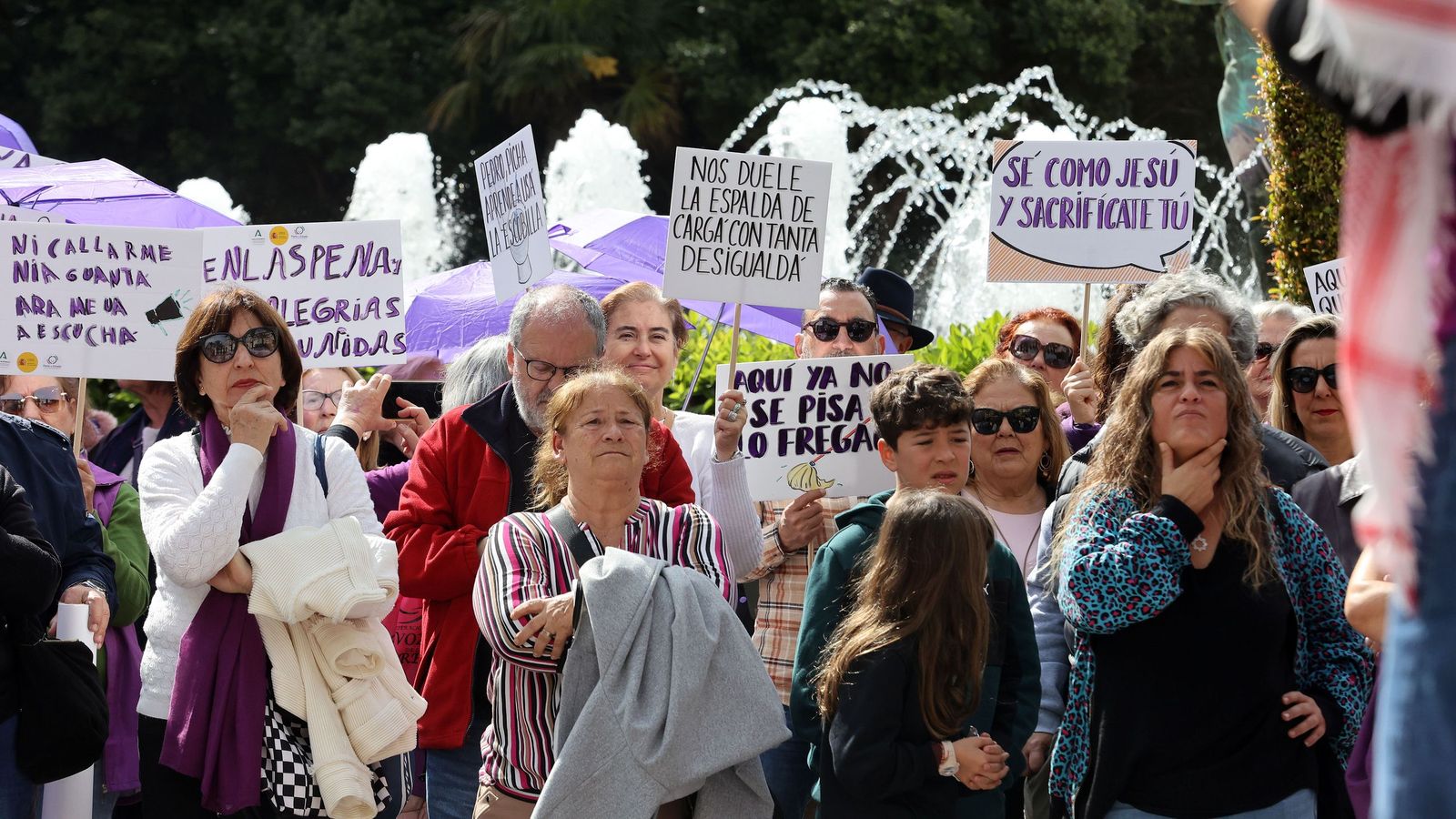 Imágenes de la manifestación en Jerez por el Día Internacional de las Mujeres
