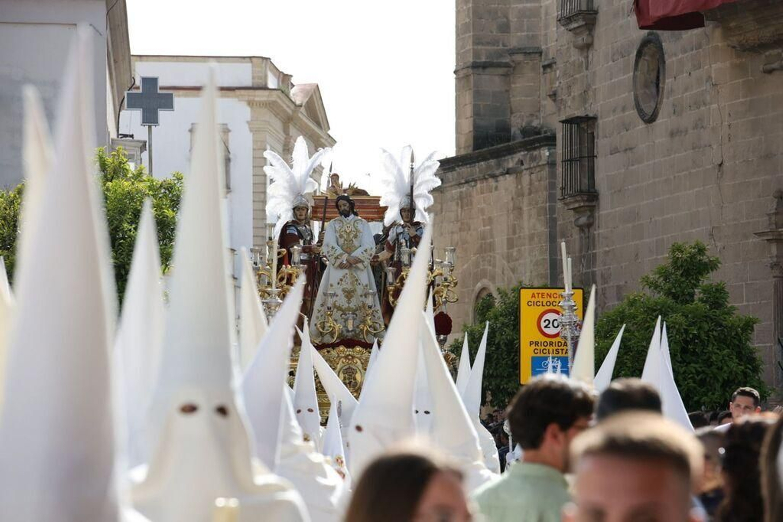 El paso de misterio de Jesús del Consuelo ante el Desprecio de Herodes, en la última Semana Santa