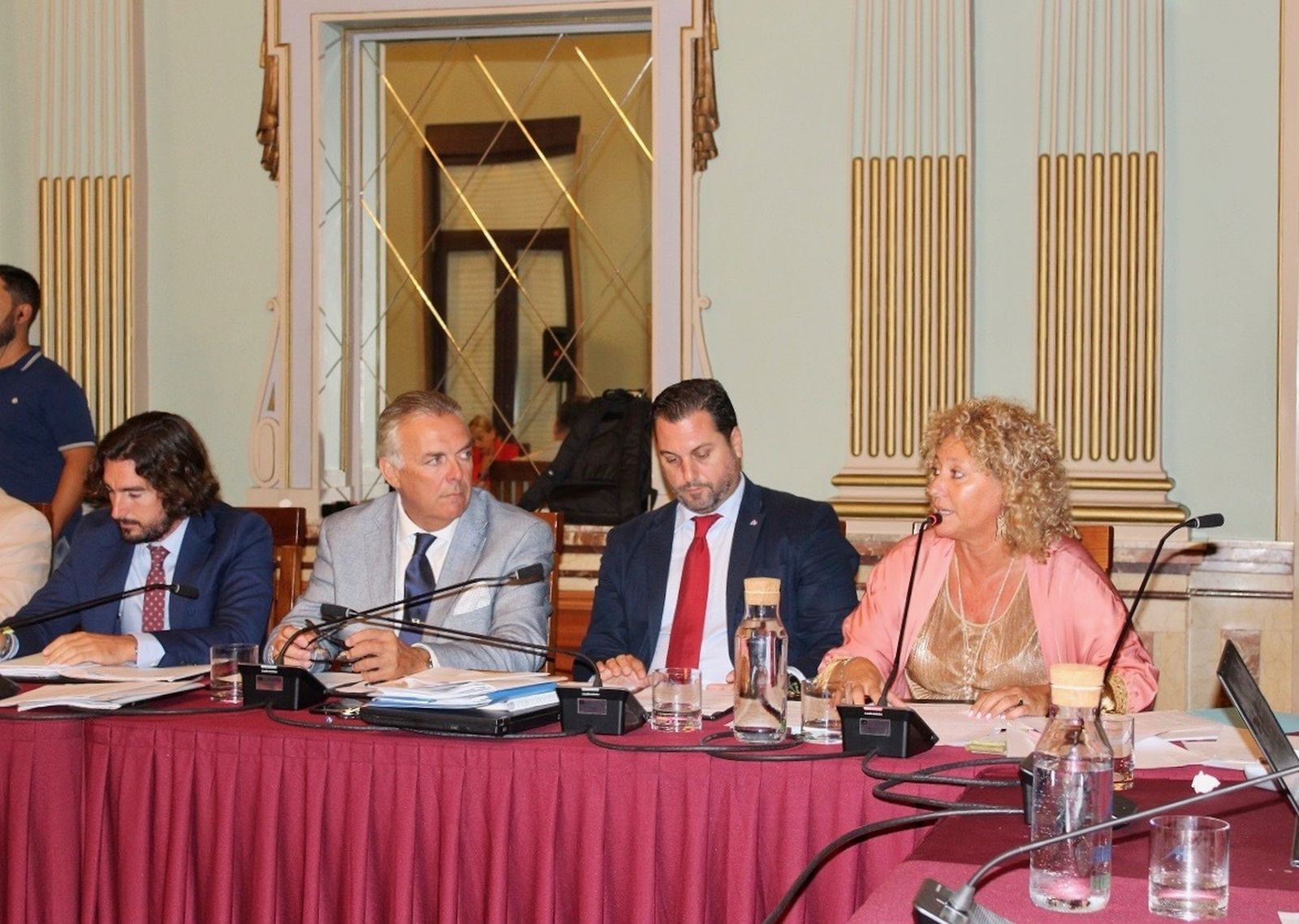 Los ediles populares, en el Pleno.