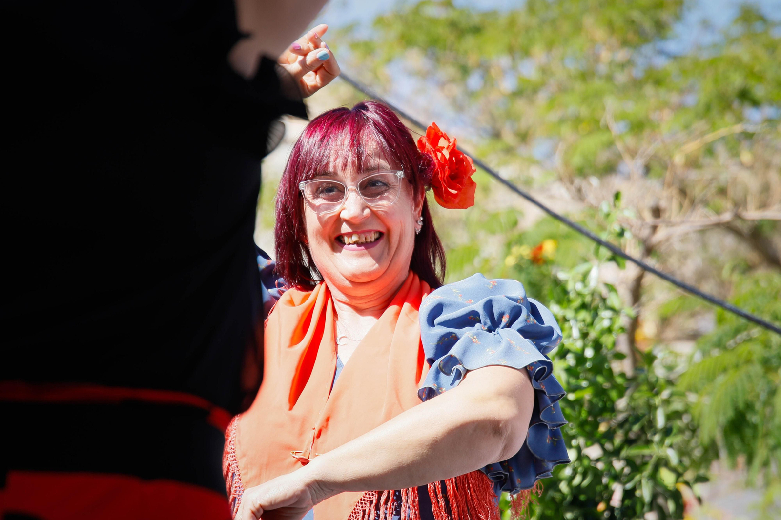 Así es la gran alfombra de serrín para que levite la Virgen de Fátima de Tíjola