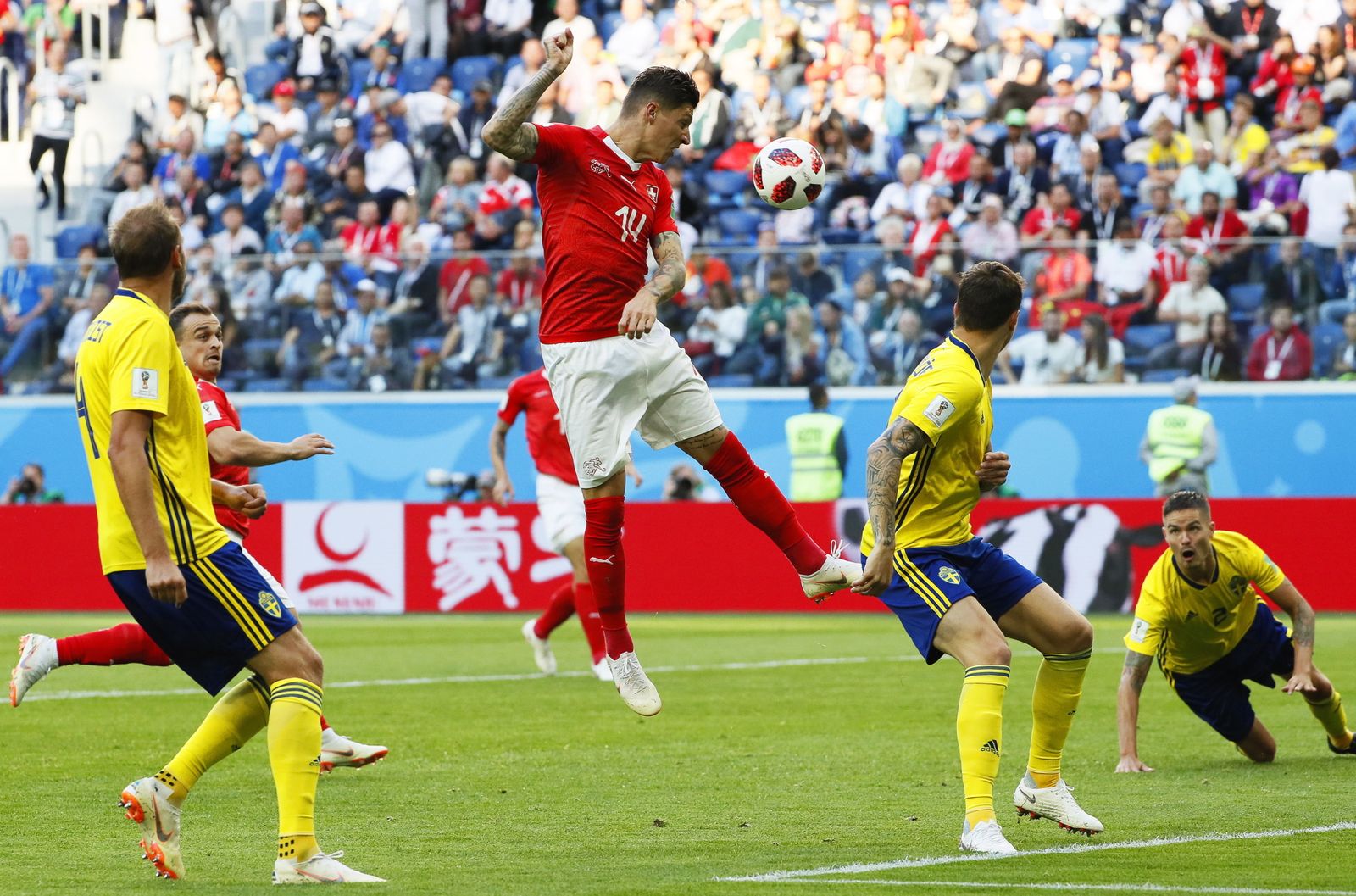 Las imágenes del Suecia-Suiza