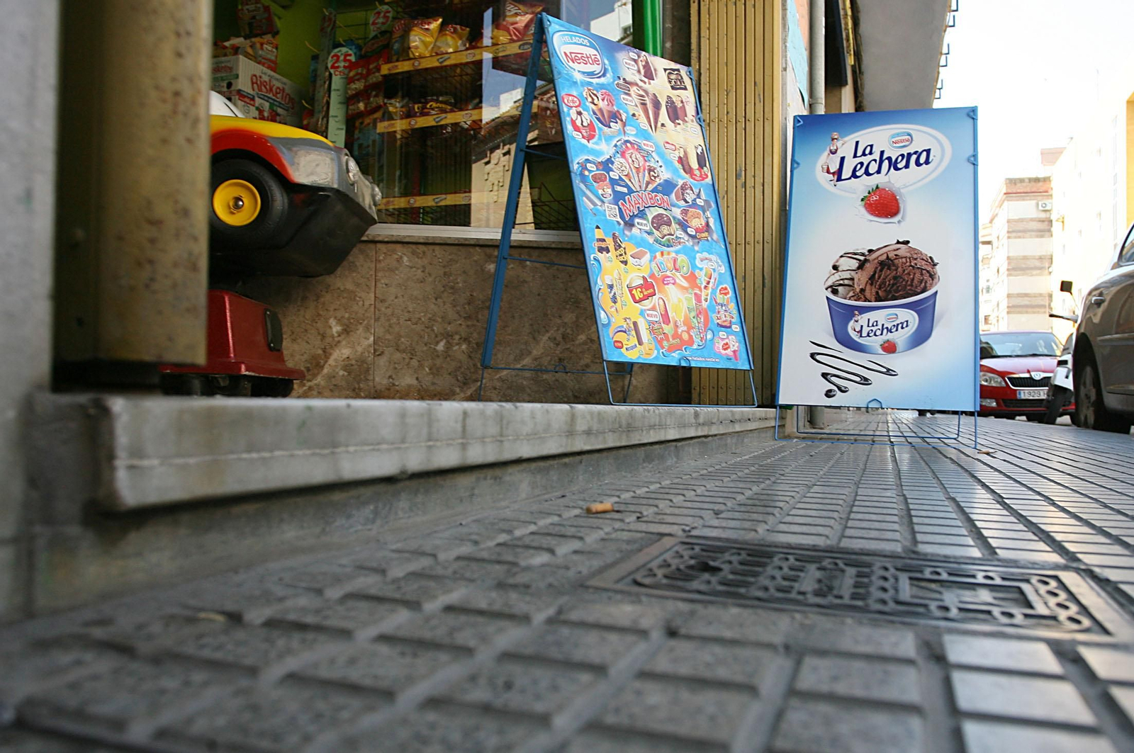 Una barrera arquitectónica en un edificio.