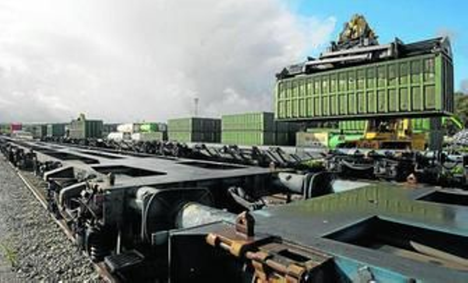 La estación de mercancías de San Roque, en una imagen de archivo.