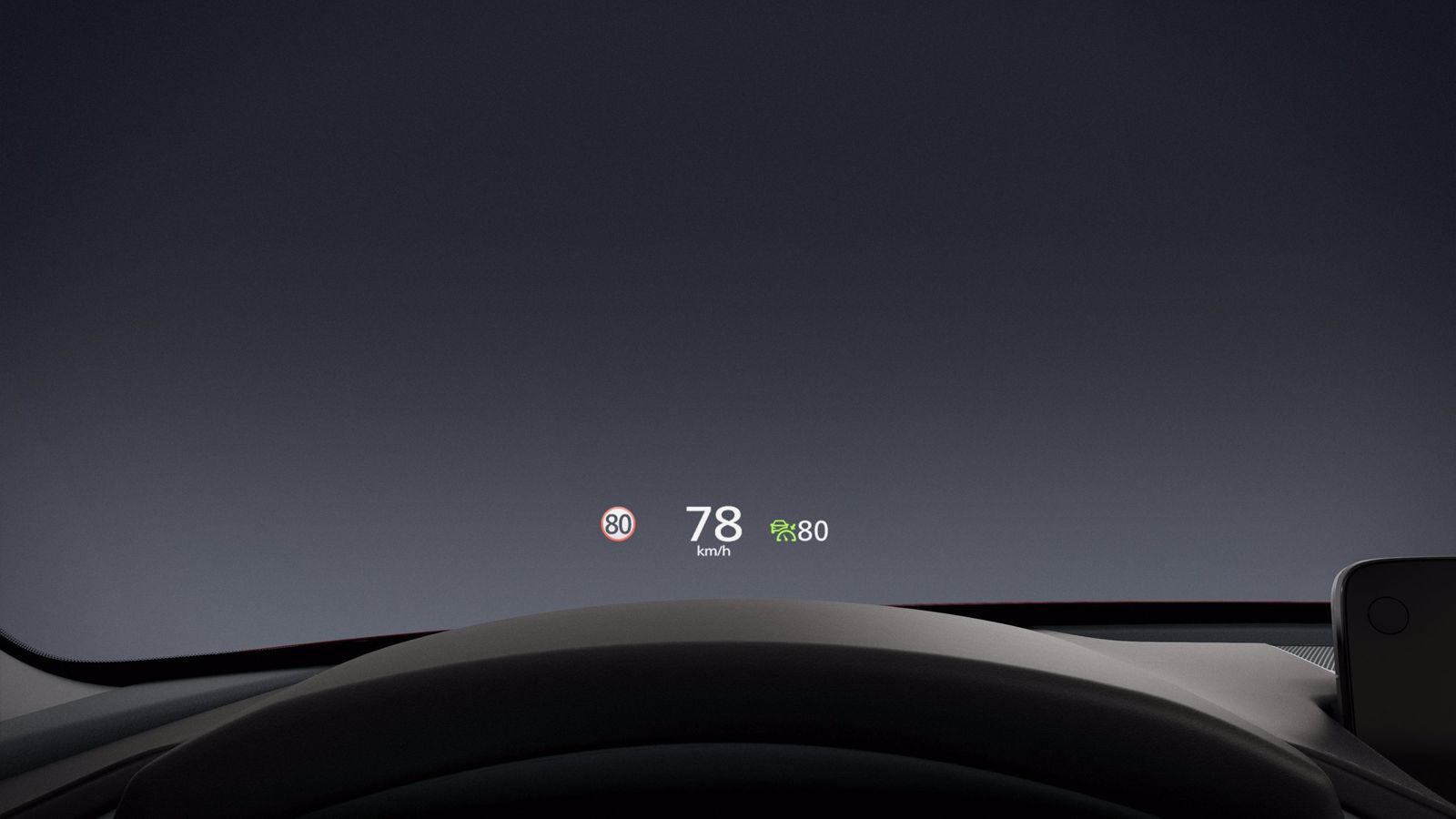 El head-up display se incluyen ahora las indicaciones de navegación de los teléfonos conectados.
