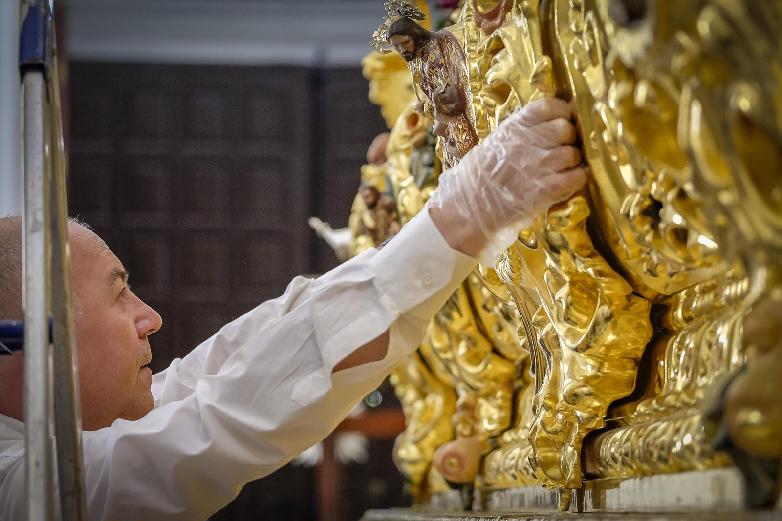 Salida de la hermandad de La Borriquita.