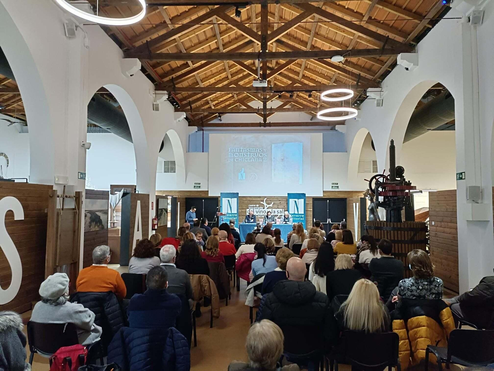 Acto de presentación de este nuevo libro, recientemente celebrado en el Centro del Vino y la Sal.