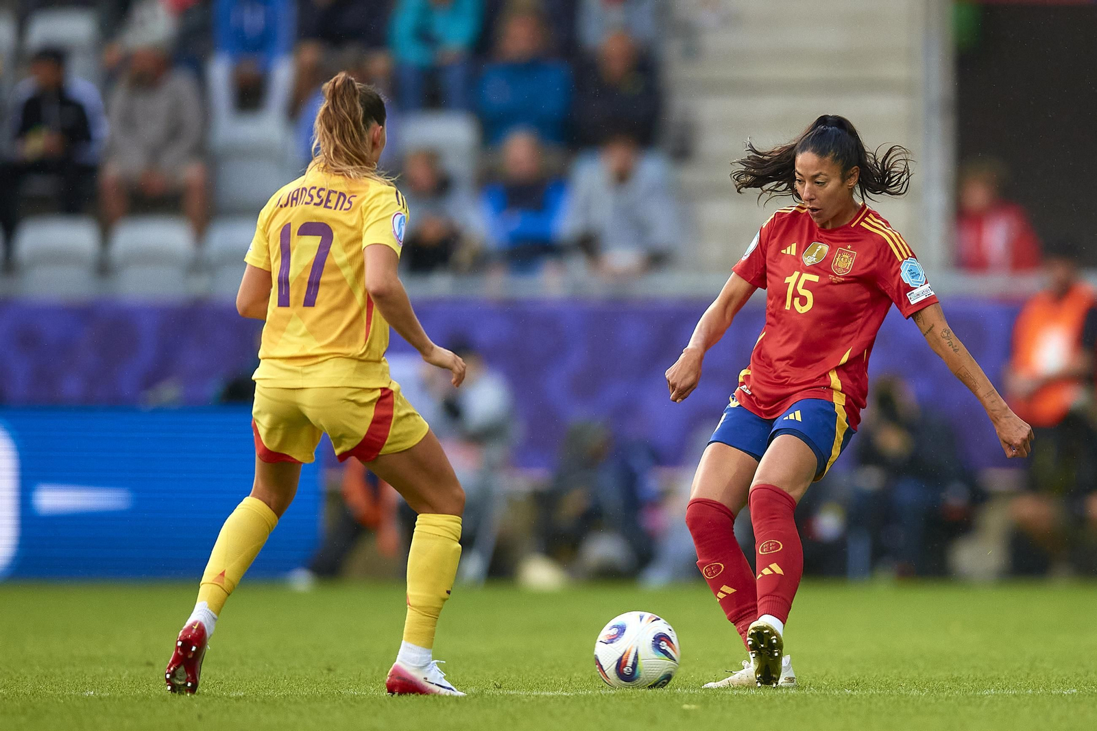 Las fotos de la goleada de España sobre Bélgica en la Eurocopa femenina