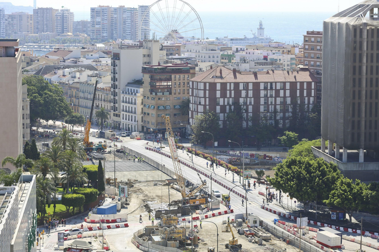 Fotos de los restos arqueológicos encontrados en la obra del Metro de Málaga
