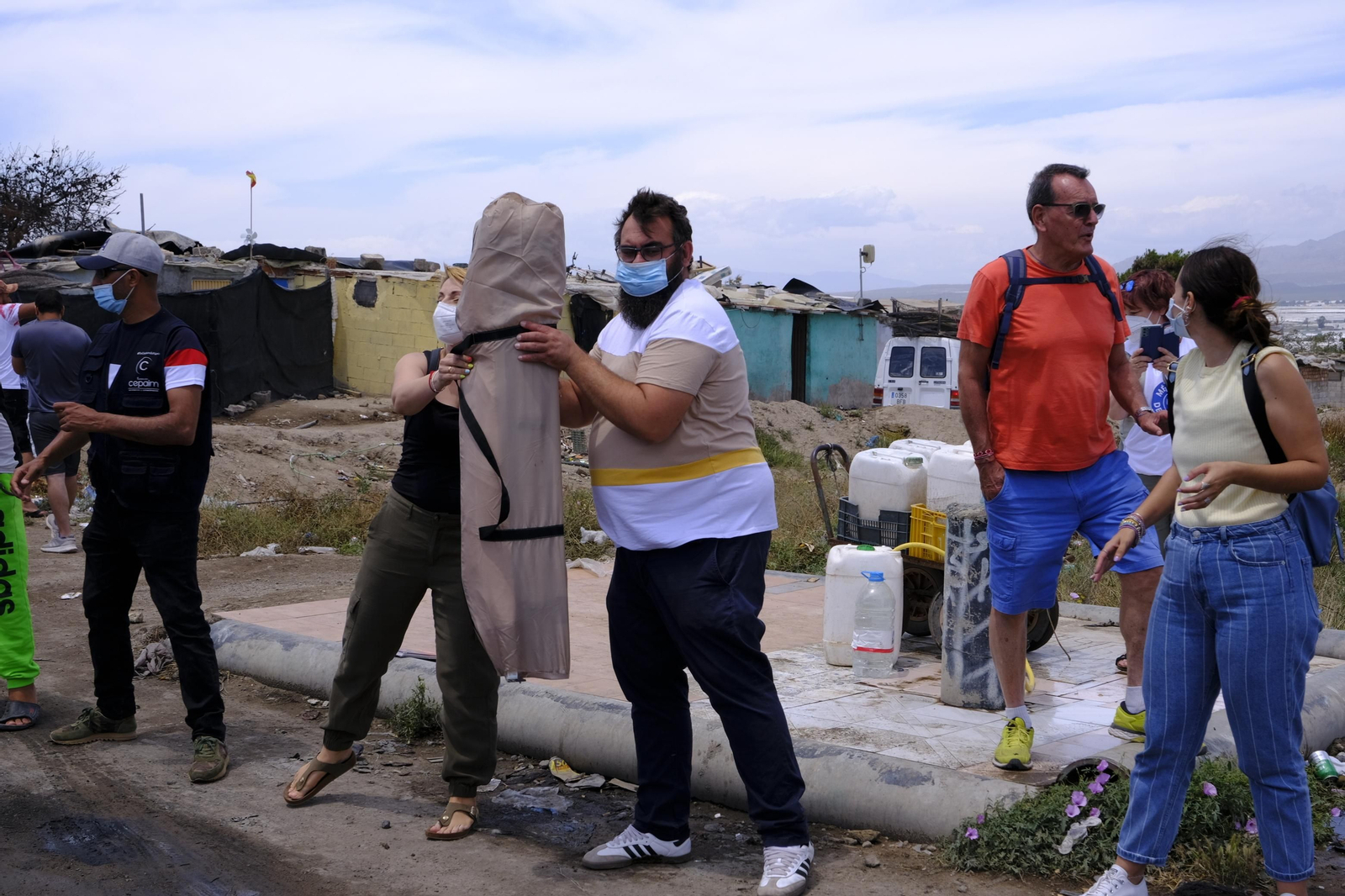 Fotogalería incendio asentamiento de chabolas en Atochares-Níjar (Almería)