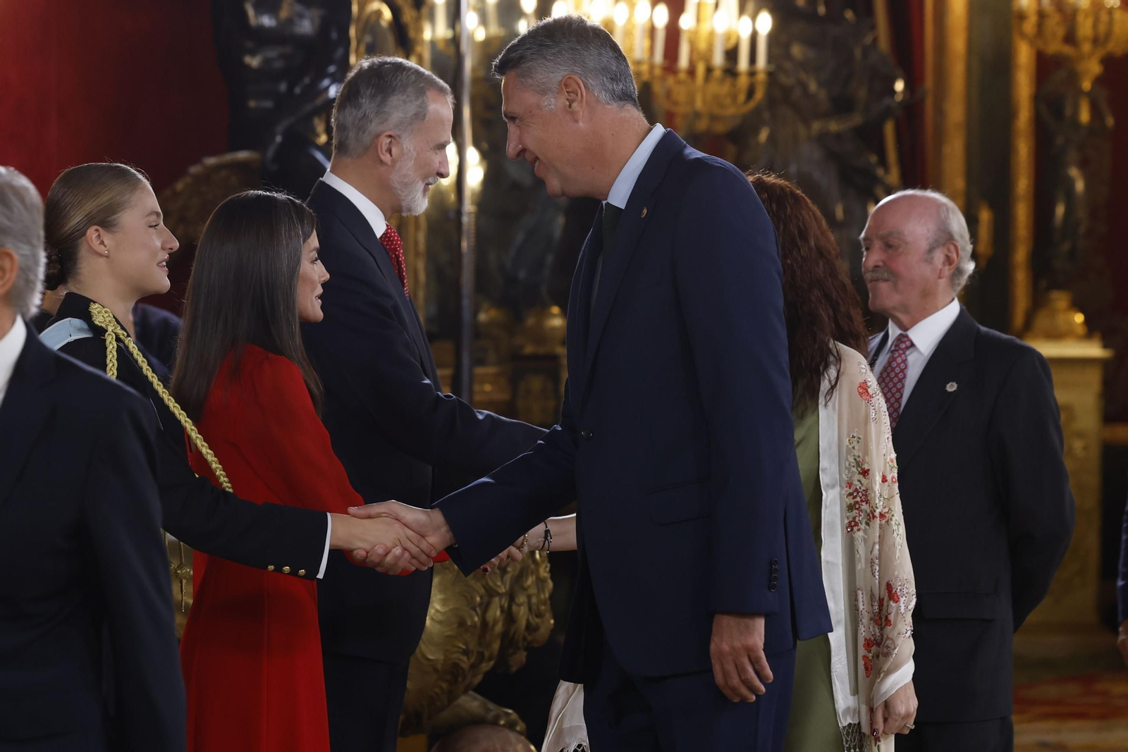 Las imágenes de la recepción de la Fiesta Nacional en el Palacio Real