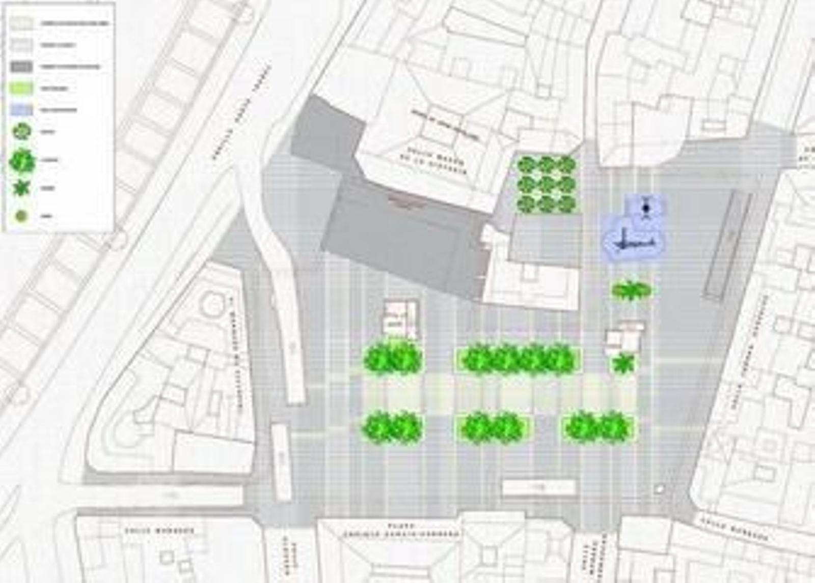 Infografía de la actuación contemplada en la nueva Plaza Camas.