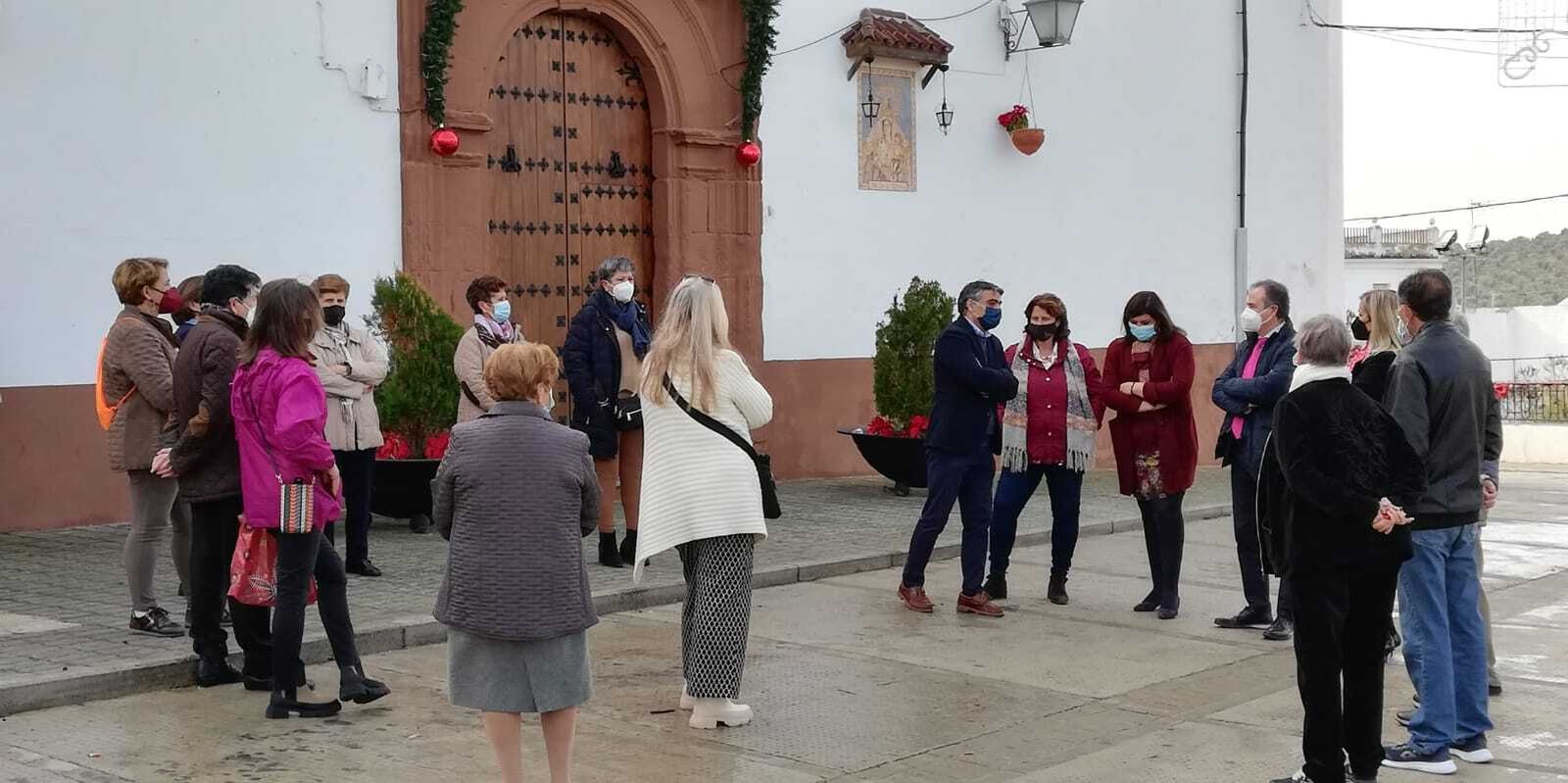 Visita institucional a la aldea cordobesa de Morente.