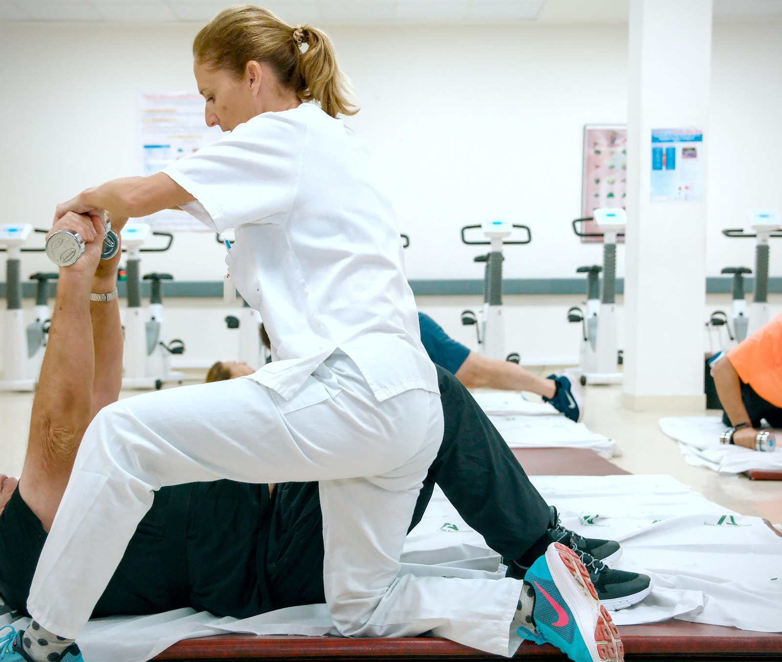 Una de las terapias en la unidad.