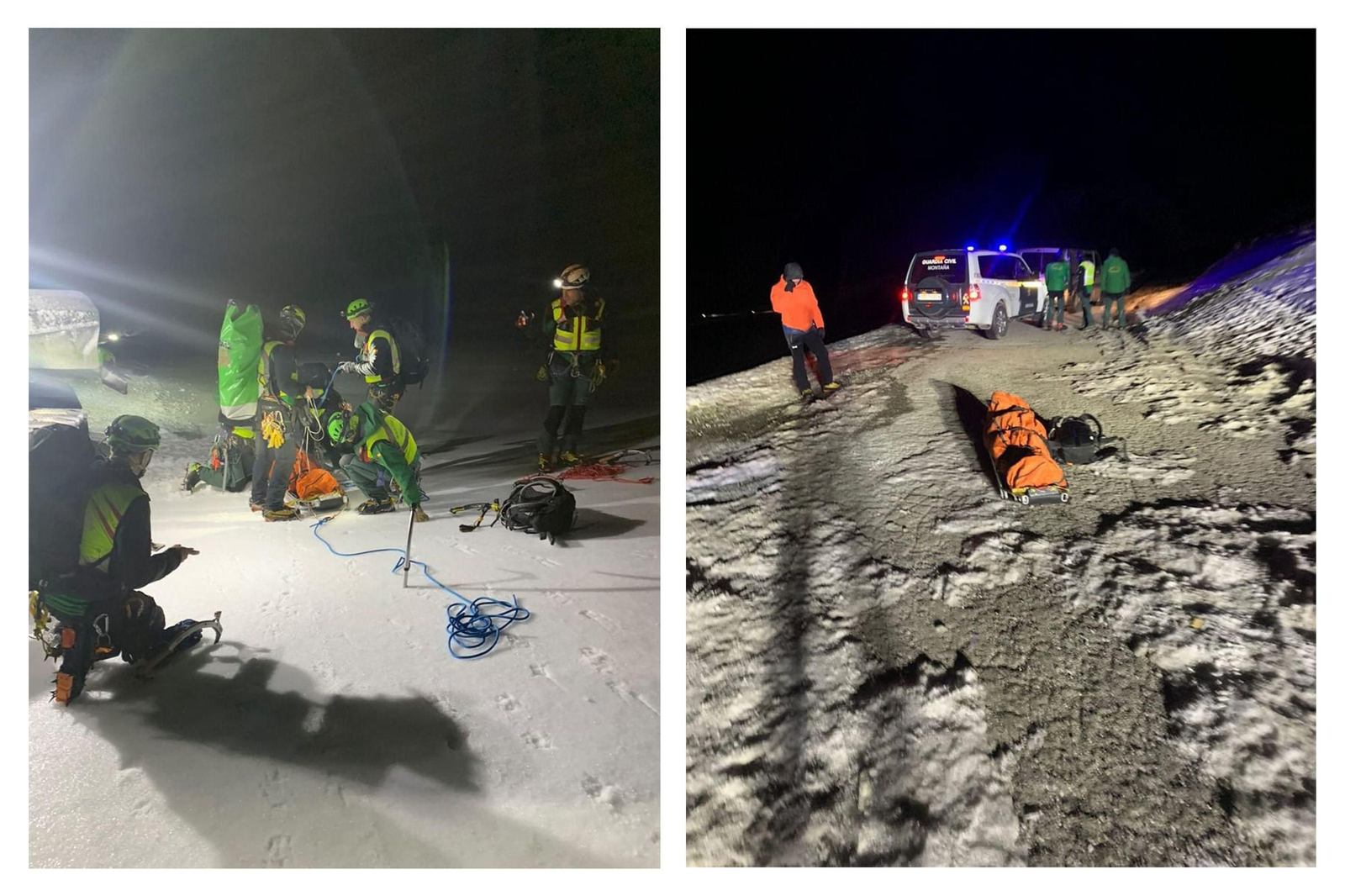 Imagen de los equipos de rescate en Granada